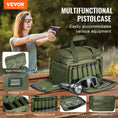 Load image into Gallery viewer, VEVOR Tactical Range Bag for 4 Pistols - Green - BagNook
