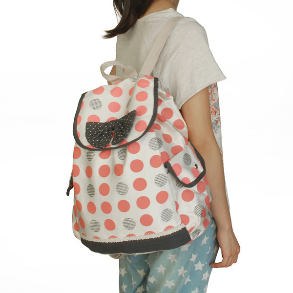 Enjoy Holidays Fabric Art School Daypack - BagNook
