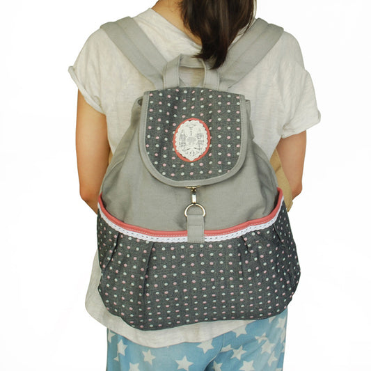 Joyful Picnic Fabric Art School Daypack - BagNook
