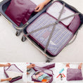 Load image into Gallery viewer, (burgundy)9pc Travel Luggage Organizer - BagNook
