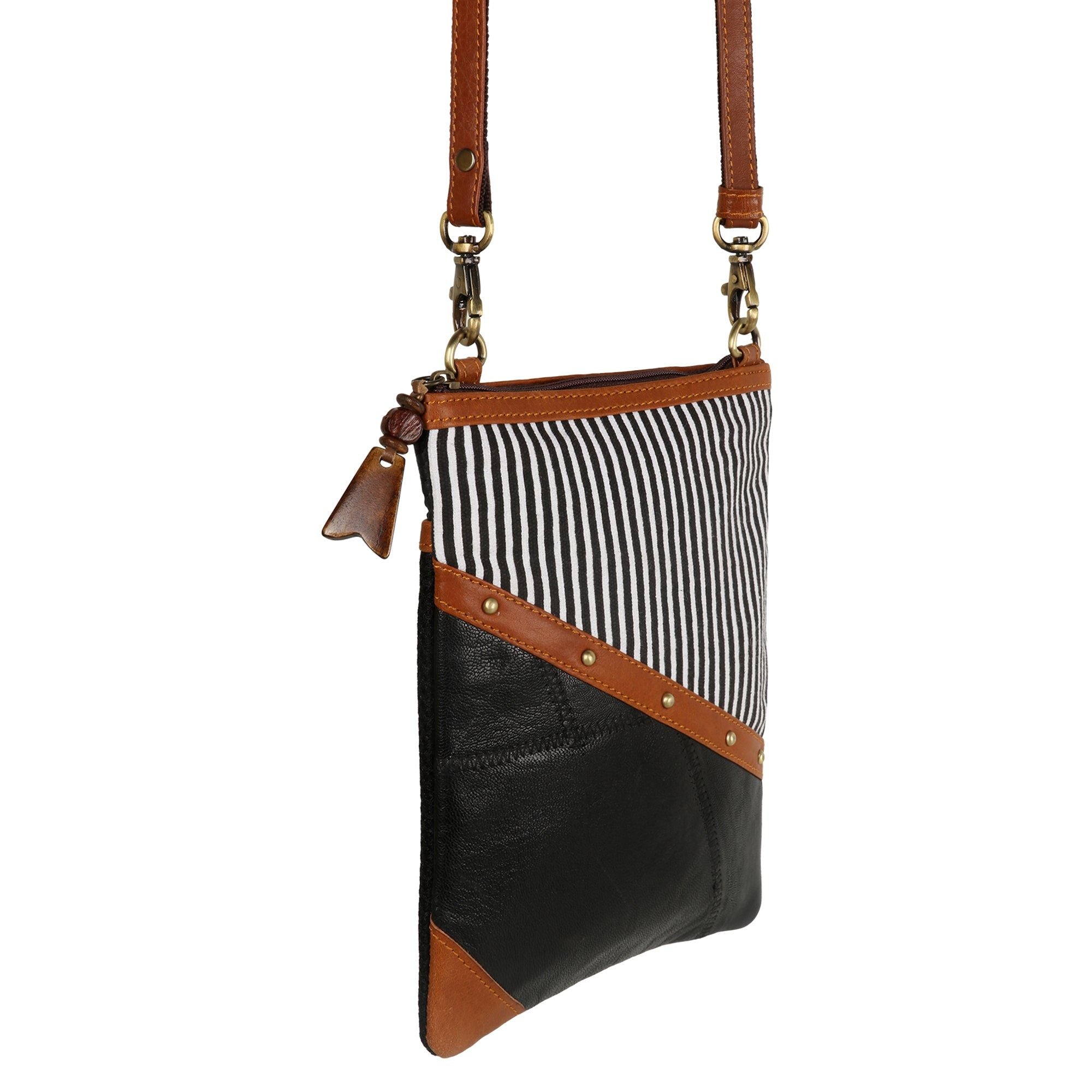 Royce Brisk Crossbody - Upcycled Leather - BagNook