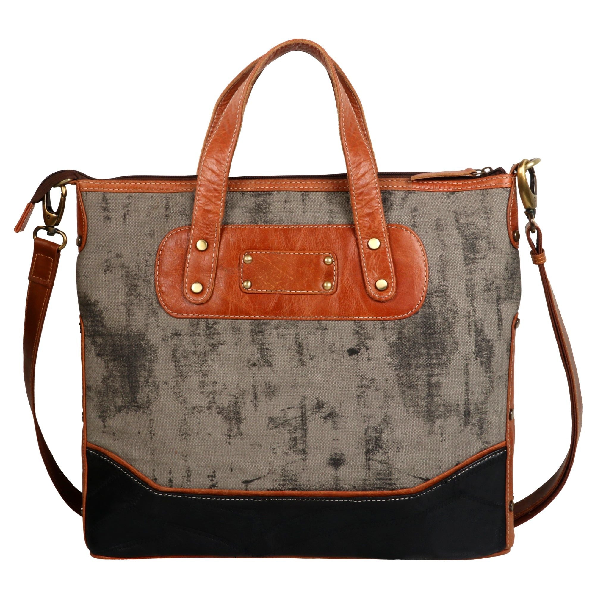 Gail Grey Tote Bag - Upcycled - Embodies Utility - BagNook