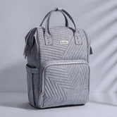 (gray)Sunveno Quilted Diaper Bag - BagNook