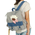 Load image into Gallery viewer, Young Bear Fabric Art School Daypack - BagNook
