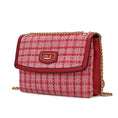 Load image into Gallery viewer, (red)Mackenzie Tweed Shoulder Handbag by Mia K - BagNook
