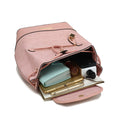 Load image into Gallery viewer, (pink)Porsha Vegan Leather Daypack by Mia K - BagNook

