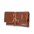 Load image into Gallery viewer, (cognac)Koumei Wristlet Purse Envelope Snap by Mia K - BagNook
