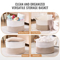 Load image into Gallery viewer, VEVOR Cotton Rope Storage Basket (22 x 22 x 14 in) 23gal Capacity - BagNook
