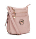 Load image into Gallery viewer, (dusty pink)Salome Multi Compartment Crossbody by Mia K - BagNook
