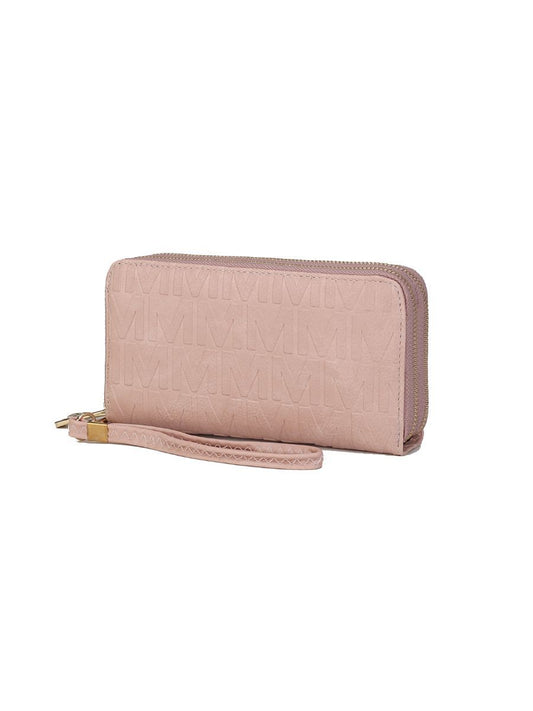 (rose pink)Aurora M Signature Wallet Handbag by Mia k - BagNook