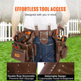 Load image into Gallery viewer, Adjustable Tool Belt, Brown - Cushioned for Comfort & Easily Customizable - BagNook
