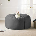 Load image into Gallery viewer, Jaxx Saxx 5 Ft Large Bean Bag, Charcoal - BagNook
