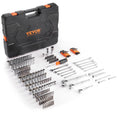 Load image into Gallery viewer, VEVOR Mechanics Tool/Socket Set, 1/4" 3/8" 1/2" - 205pc SAE and Metric - BagNook
