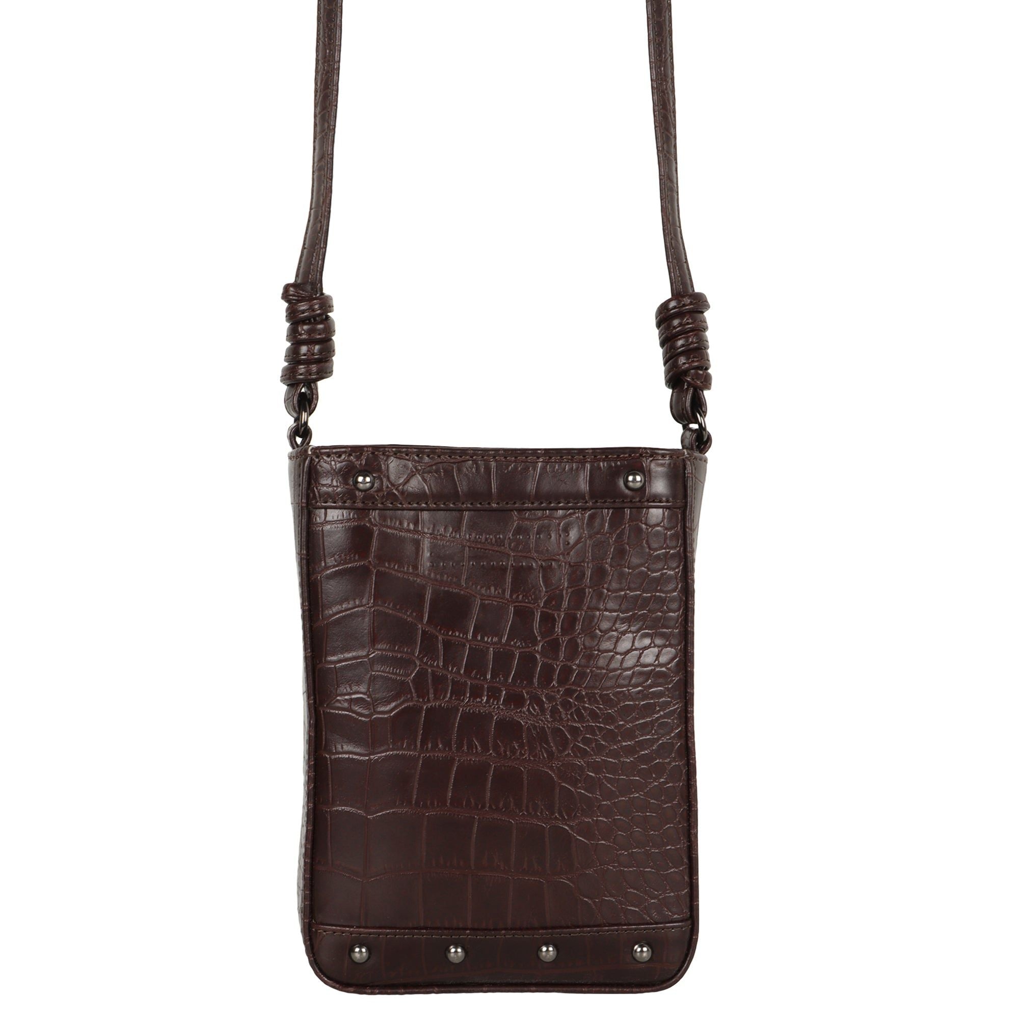 Katy Croc Print Bucket Bag - Upcycled - BagNook