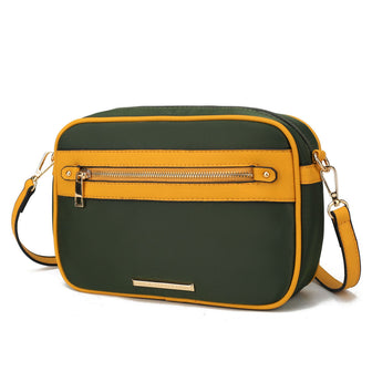 (olive-mustard)Jimena Crossbody Pouch Handbag by Mia K - BagNook