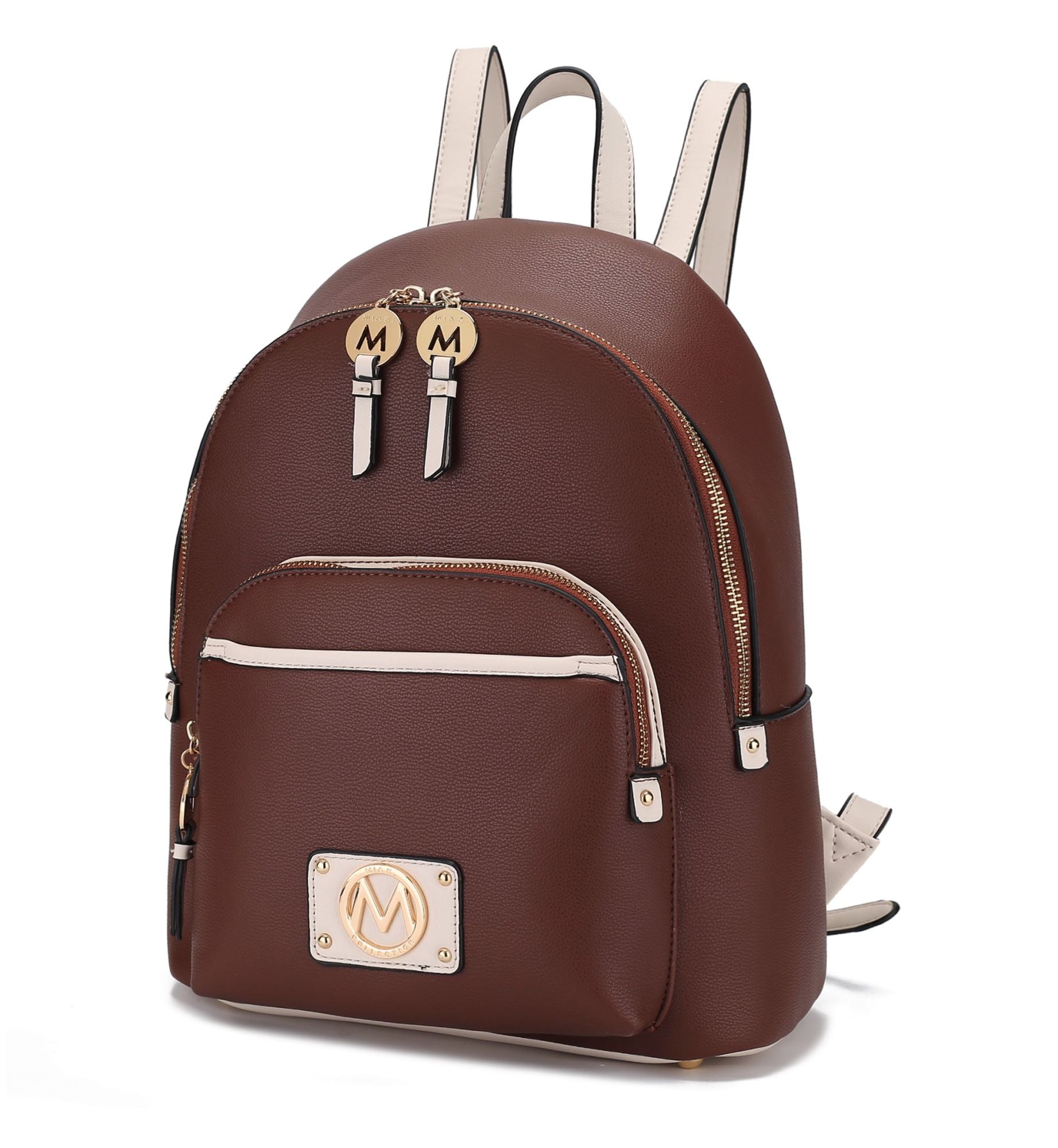 (chocolate)Alice Backpack Vegan Leather by Mia k - BagNook