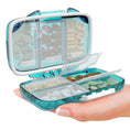 Load image into Gallery viewer, Travel Pill Organizer - 7 Compartments - Green - BagNook
