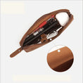 Load image into Gallery viewer, (brown)The Paavo Leather Pen Case | Leather Makeup Pouch - BagNook
