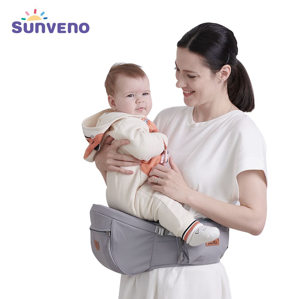 (gray)SUNVENO Baby Hipseat Carrier - BagNook