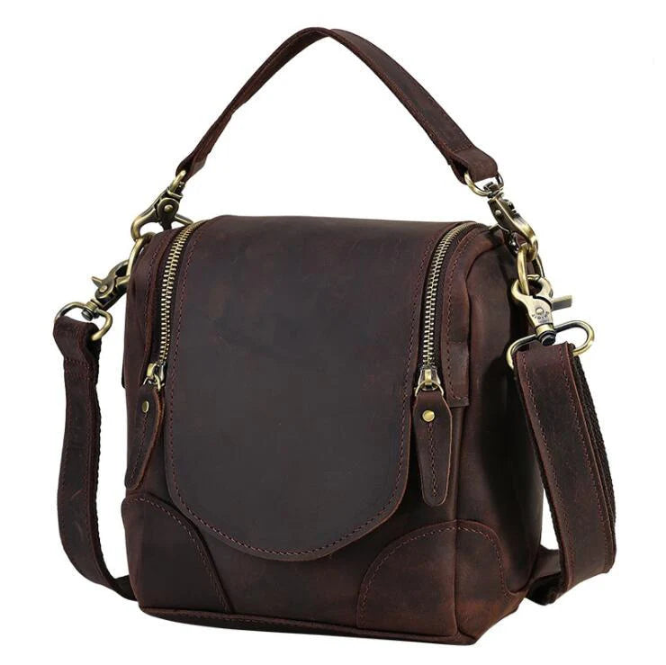 The Calista | Small Leather Camera Bag - Lens Case - BagNook
