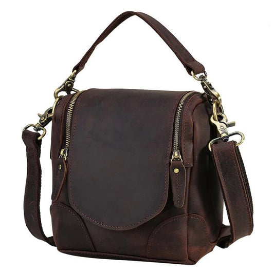 The Calista | Small Leather Camera Bag - Lens Case - BagNook