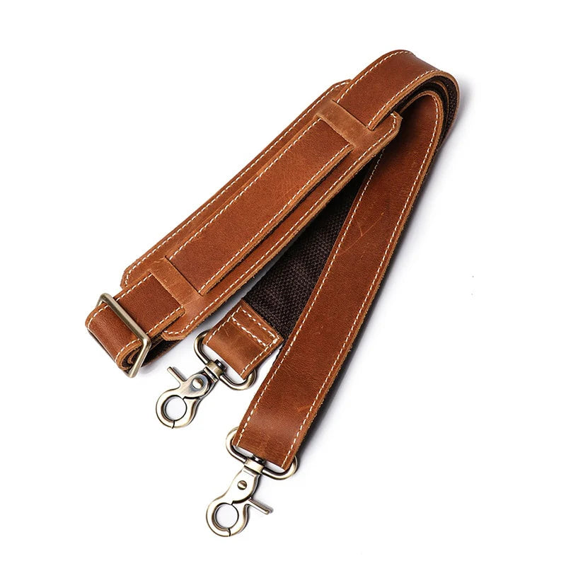 The Bjorn Leather Laptop Bag | Vintage Leather Briefcase w/adj Straps - BagNook