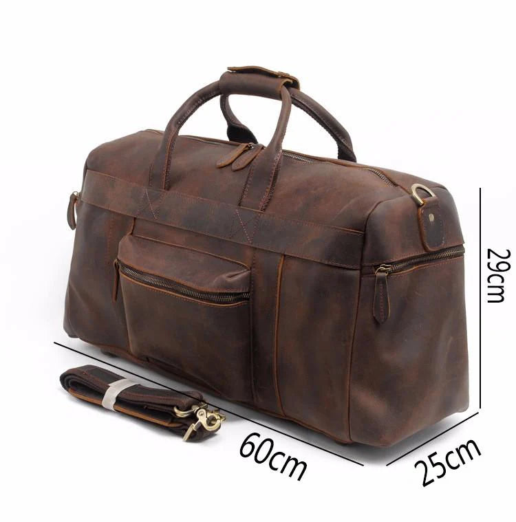 The Asta Weekender | Handcrafted Leather Duffle Bag - BagNook