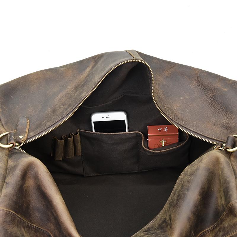 The Colden Duffle Bag | Large Capacity Leather Weekender Bag - BagNook