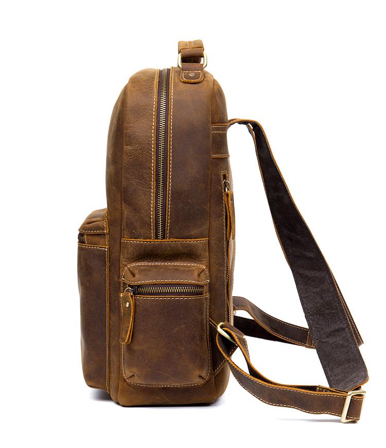 The Langley Backpack | Vintage Leather Backpack - BagNook