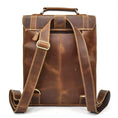 Load image into Gallery viewer, (brown)The Vali Backpack | Handmade Vintage Leather - BagNook
