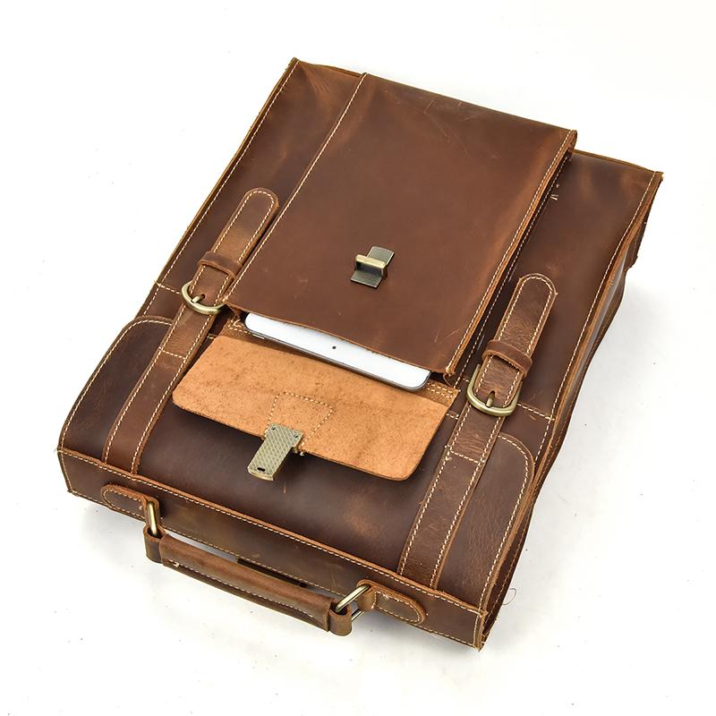 (brown)The Vali Backpack | Handmade Vintage Leather - BagNook