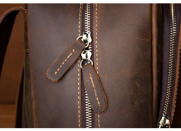The Vernon Backpack | Genuine Vintage Leather Minimalist Backpack - BagNook
