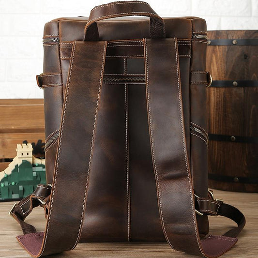 The Raoul Backpack | Handmade Vintage Leather Backpack - BagNook