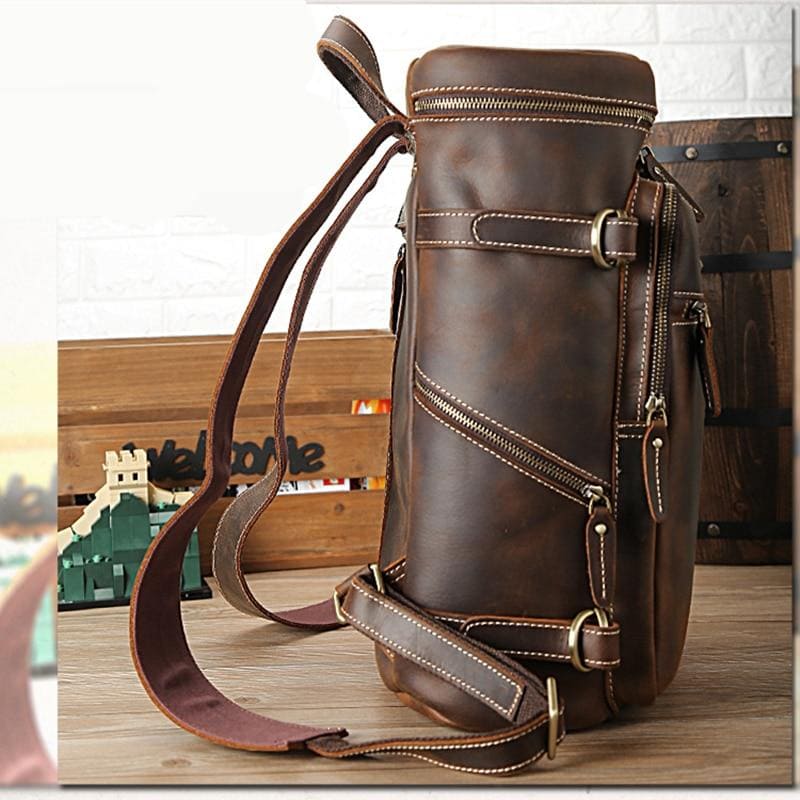 The Raoul Backpack | Handmade Vintage Leather Backpack - BagNook