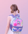 Load image into Gallery viewer, (purple)Unicorn Sequins Backpack - BagNook
