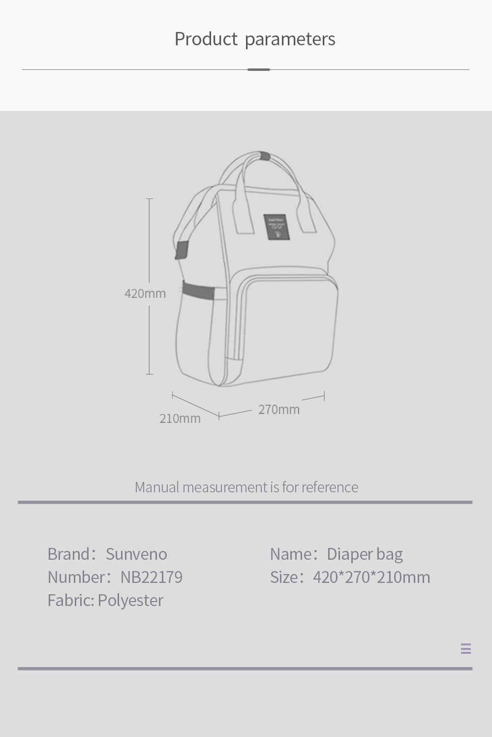 Sunveno Quilted Diaper Bag - BagNook