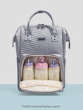 Load image into Gallery viewer, (gray)Sunveno Quilted Diaper Bag - BagNook

