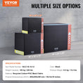 Load image into Gallery viewer, VEVOR 3 in 1 Plyometric Strength Training Jump Box - Recycled Cotton, 16/14/12", Black - BagNook

