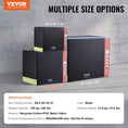 Load image into Gallery viewer, VEVOR 3 in 1 Plyometric Strength Training Jump Box - Recycled Cotton, 20/16/18", Black - BagNook
