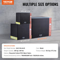 Load image into Gallery viewer, VEVOR 3 in 1 Plyometric Strength Training Jump Box - Recycled Cotton, 30/24/20", Black - BagNook
