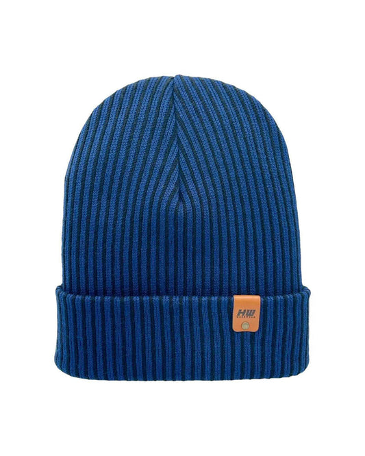 Cuffed Traditional Wide Ribbed, Black/Blue
